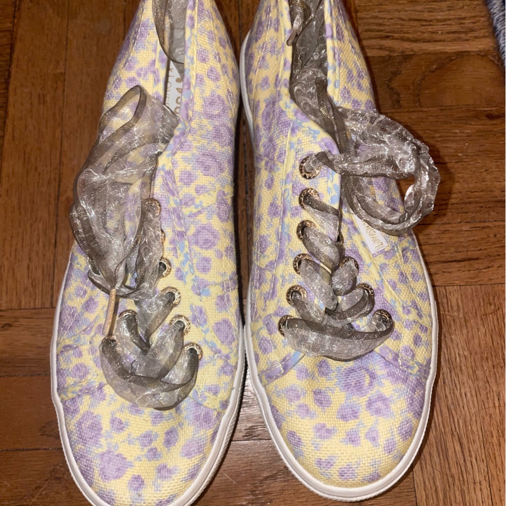 Love Shack Fancy x Supergas Platform Canvas Sneakers